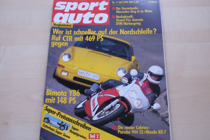 Deckblatt Sport Auto (07/1989)